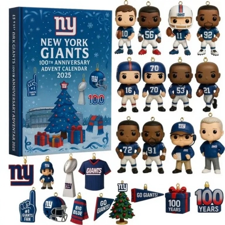 2025 Advent Calendar New York Giants 100th Anniversary