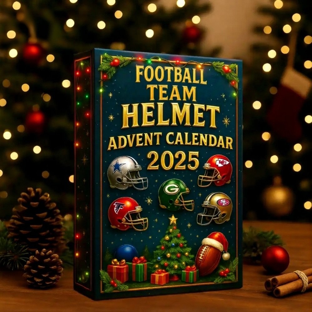 2025 NFL 32 Team Helmets Advent Calendar
