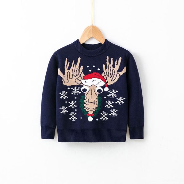 Kid’s Ugly Christmas Sweater – Reindeer Festive Folly
