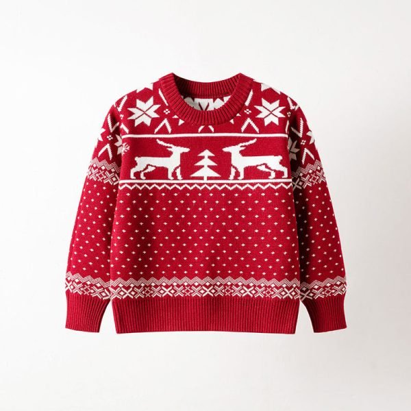 Kid’s Ugly Christmas Sweater – Reindeer Magic Pullover