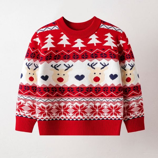 Kid’s Ugly Christmas Sweater – Reindeer Wonderland