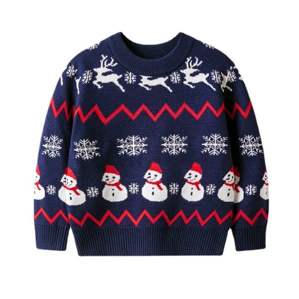 Kid’s Ugly Christmas Sweater – Snowman Wonderland