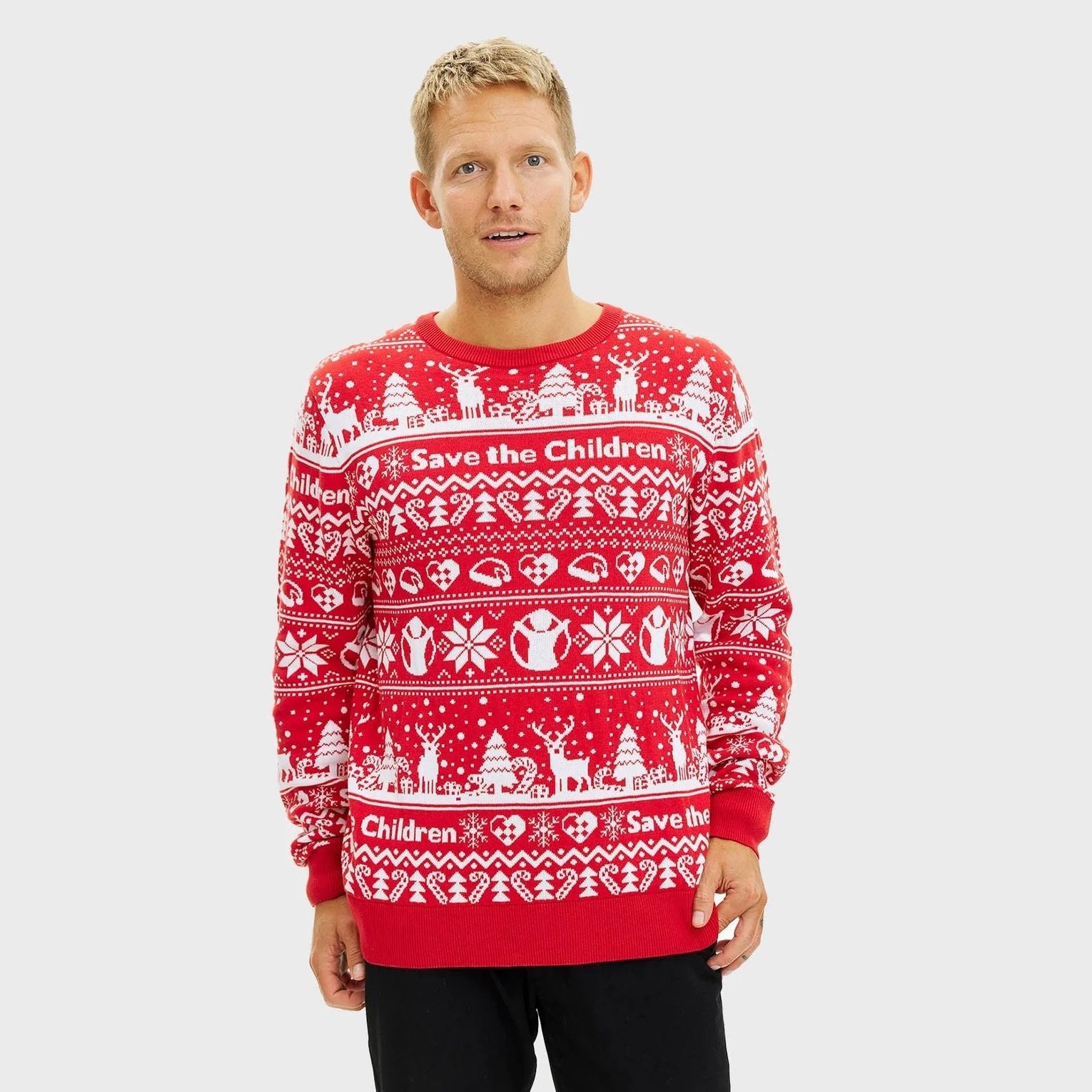 Red Barnet Christmas Sweater Men