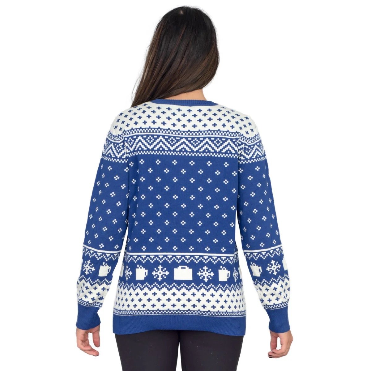 womens-the-office-dunder-mifflin-blue-ugly-christmas-sweater1