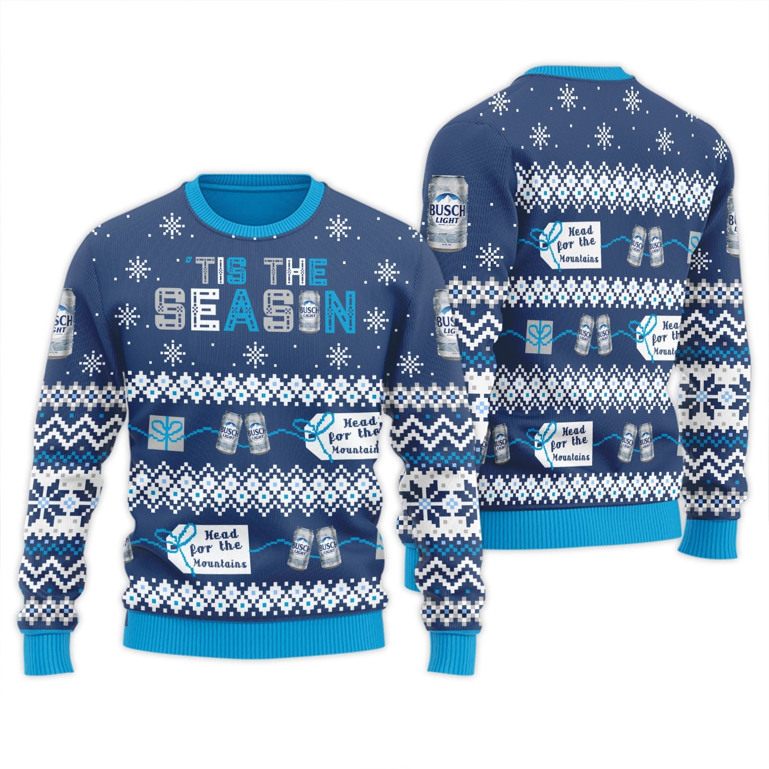 Busch Light Tis The Season Ugly Sweater