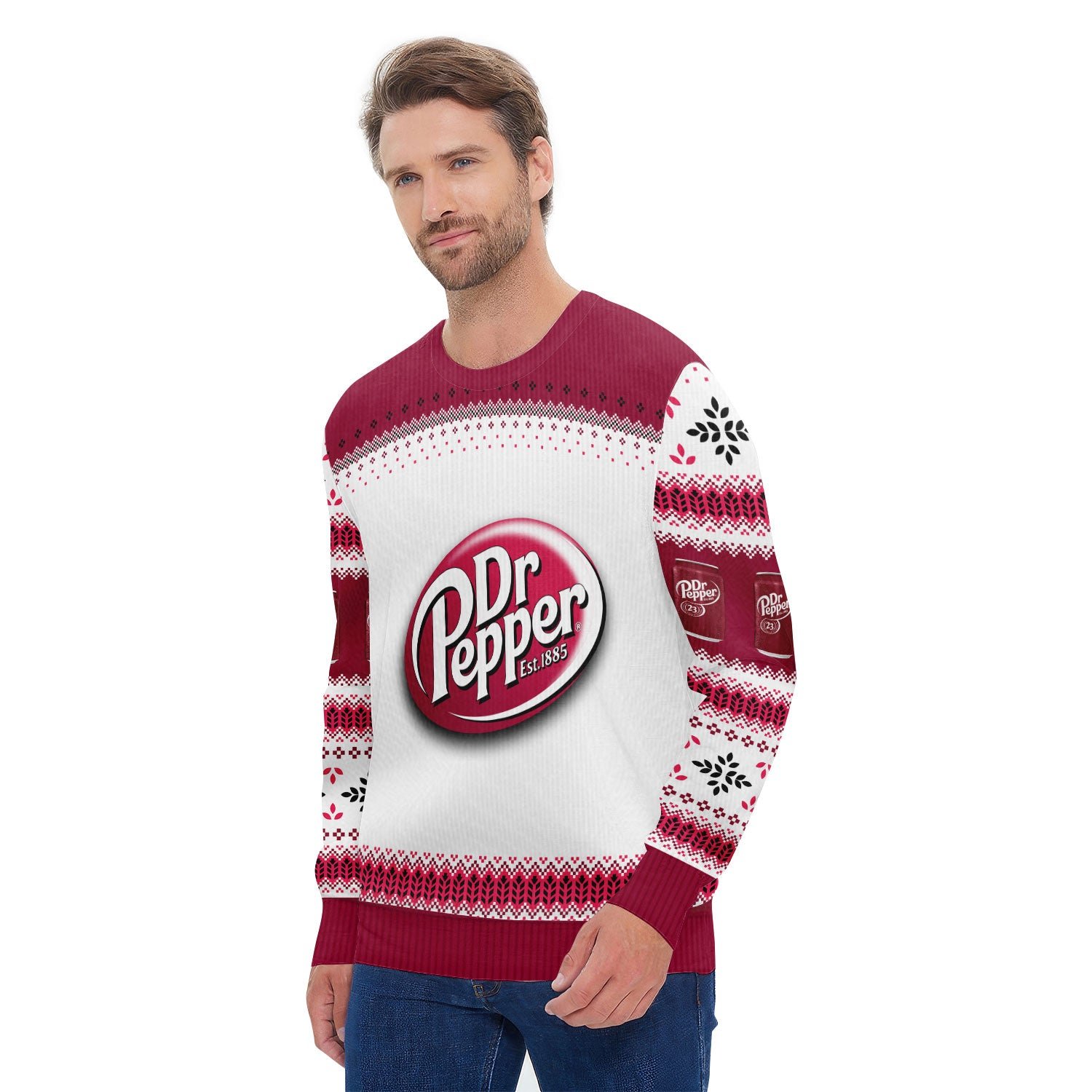 Dr Pepper Festive Holiday Ugly Sweater
