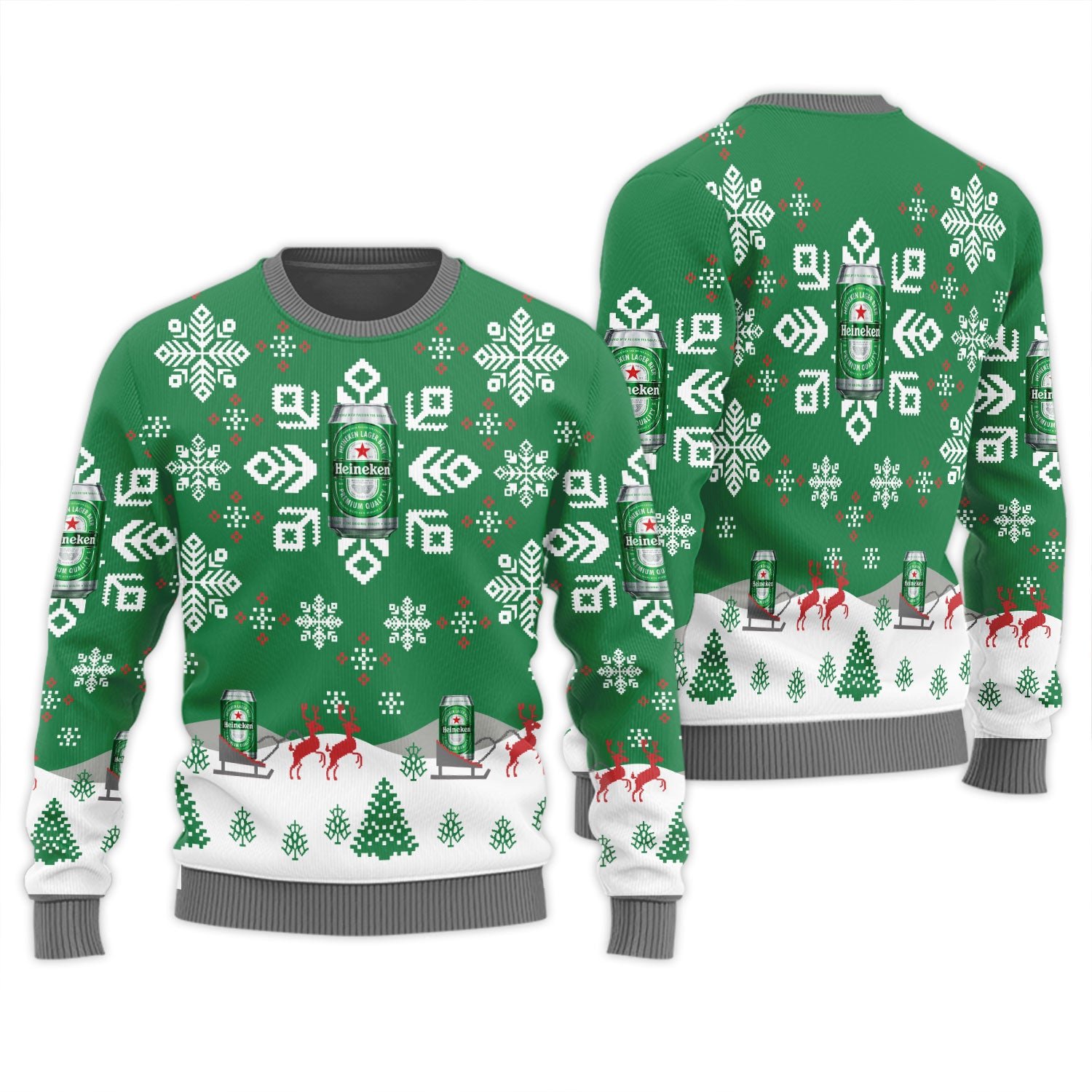 Heineken Snowflake Ugly Sweater