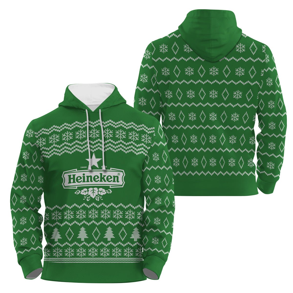 Heineken Winter Festive Pullover Zip Hoodie