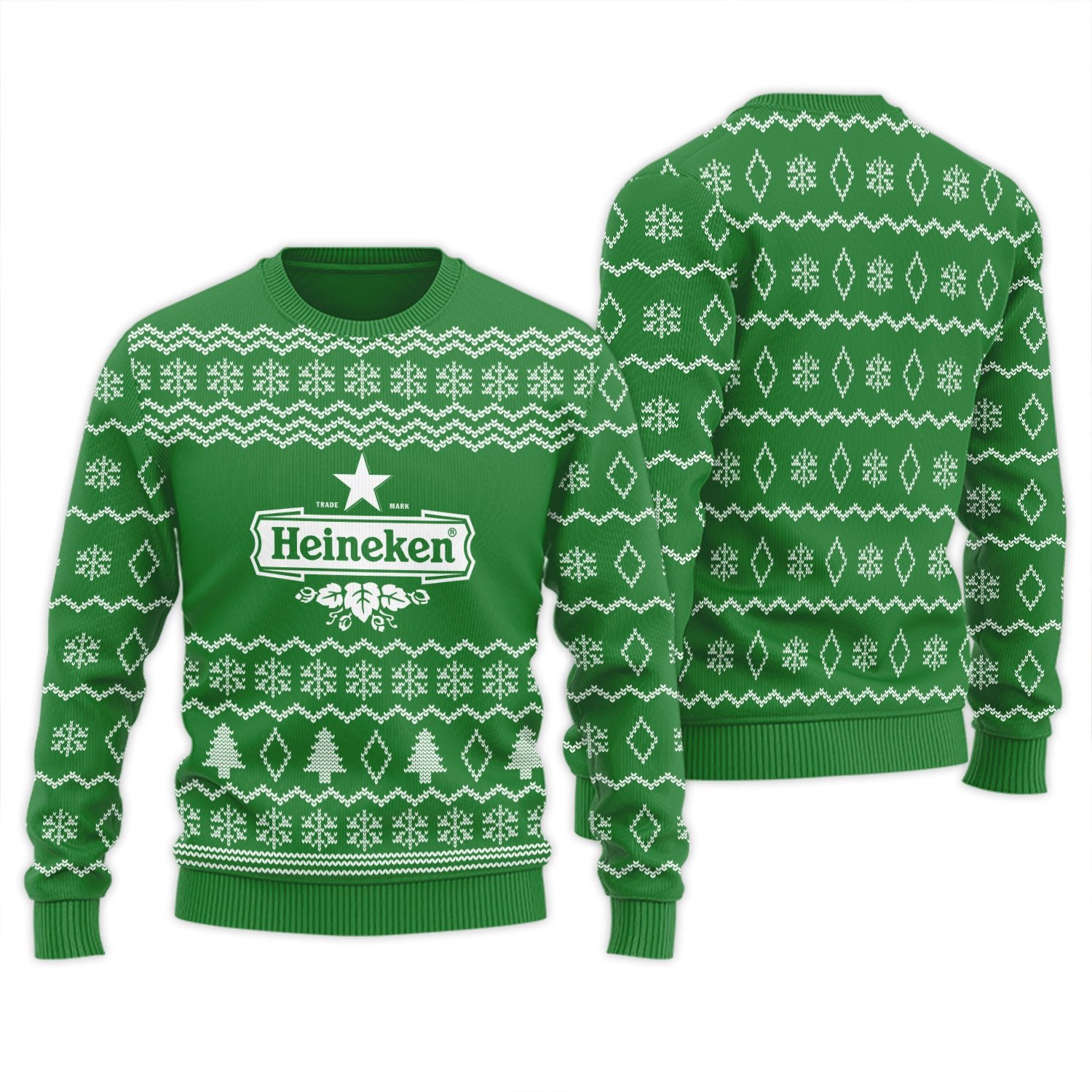 Phemestore Heineken Winter Festive Ugly Sweater