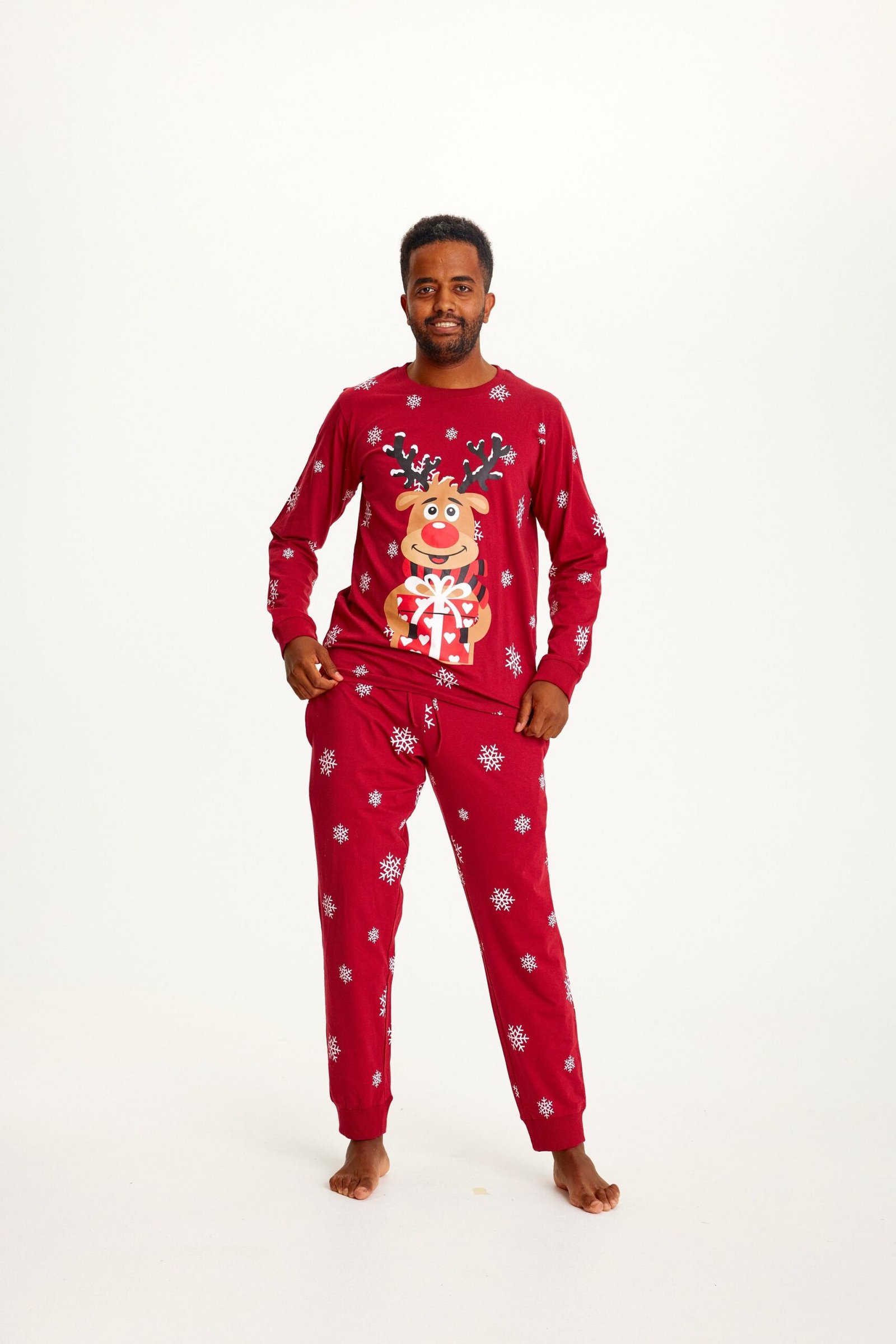 Rudolph’s Cute Red Christmas Pyjamas for Men