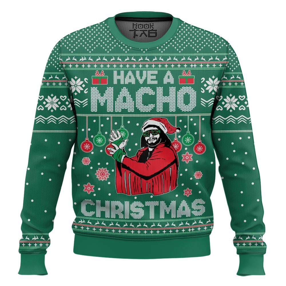 Have A Macho Christmas Ugly Christmas Sweater