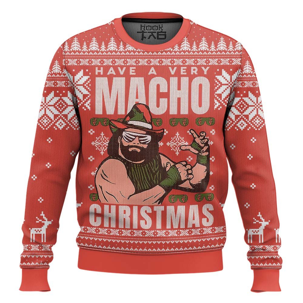 Macho Man Randy Savage WWE Ugly Christmas Sweater