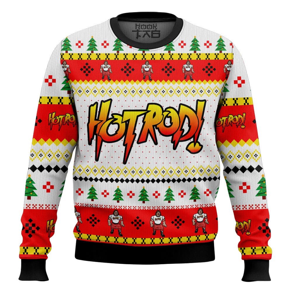Hot Rod Roddy Piper WWE Ugly Christmas Sweater
