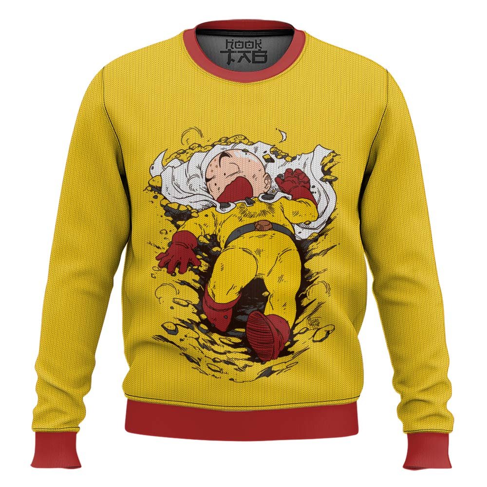 Krillin One Punch Man Dragon Ball Ugly Christmas Sweater