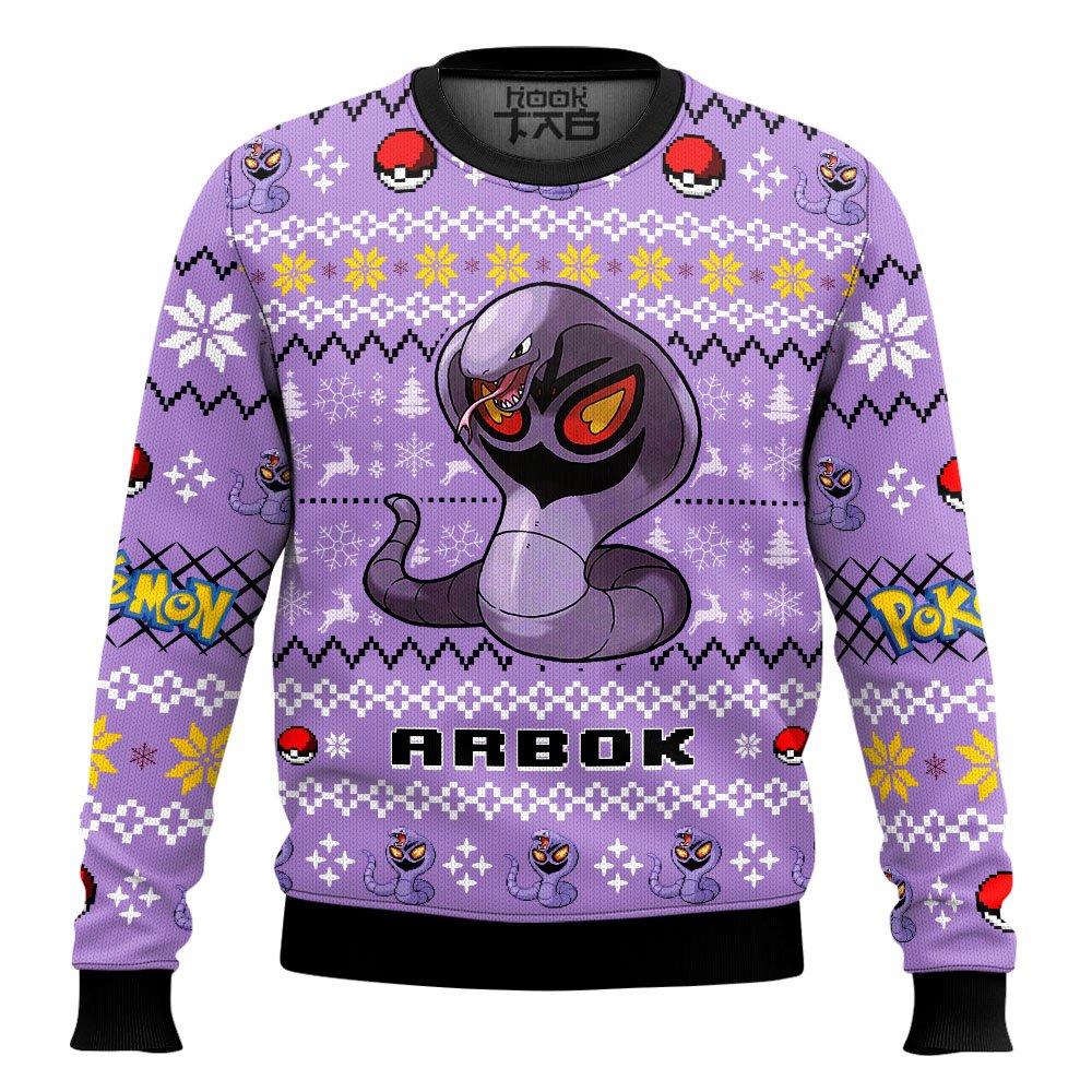 Pokemon Gen 1 Arbok Ugly Christmas Sweater