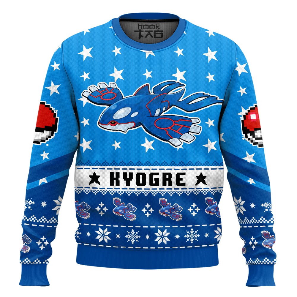 Pokemon Gen 3 Kyogre Ugly Christmas Sweater