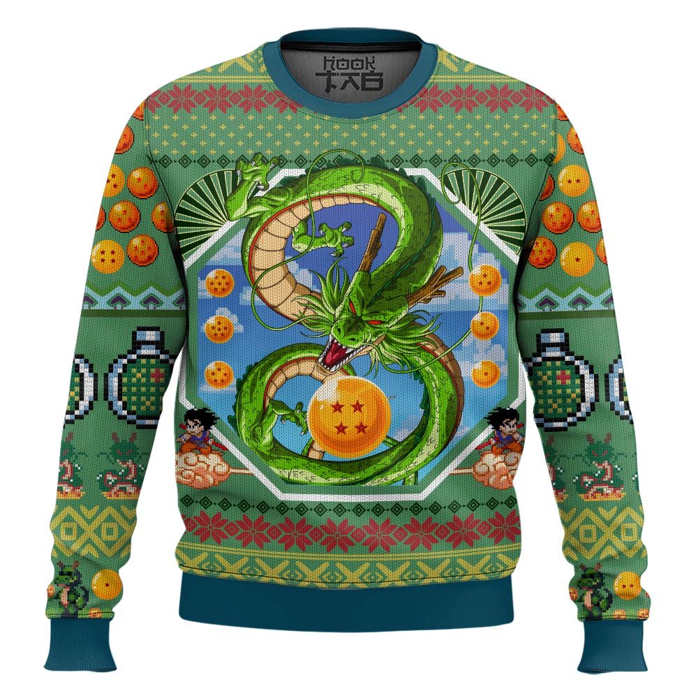 Shen Long Dragon Ball Ugly Christmas Sweater