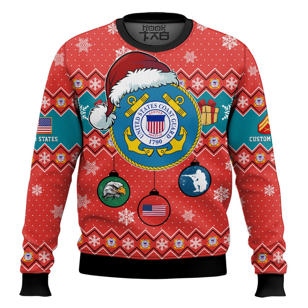 Ugly Christmas Sweater Gift For Coast Guard Shirt