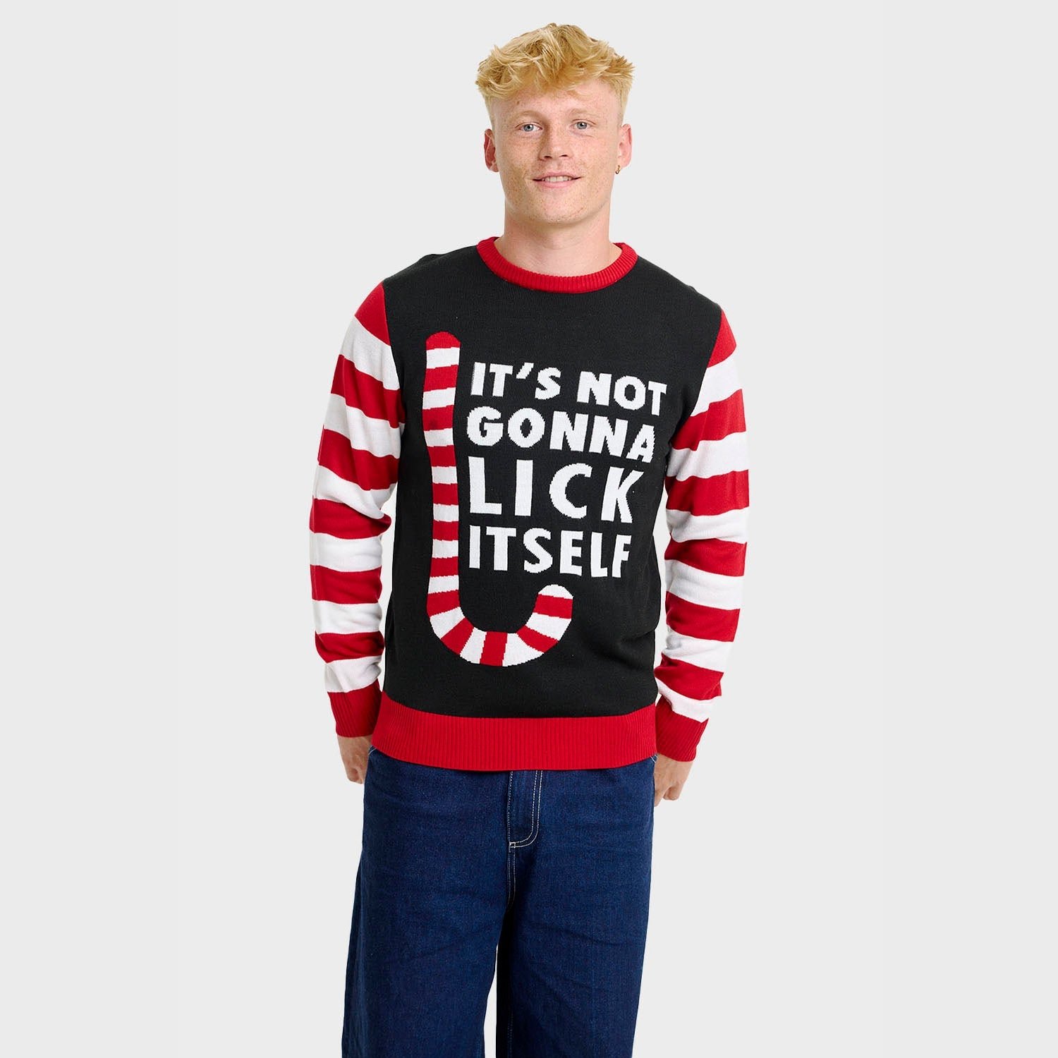 Candy Cane Christmas Sweater for Men